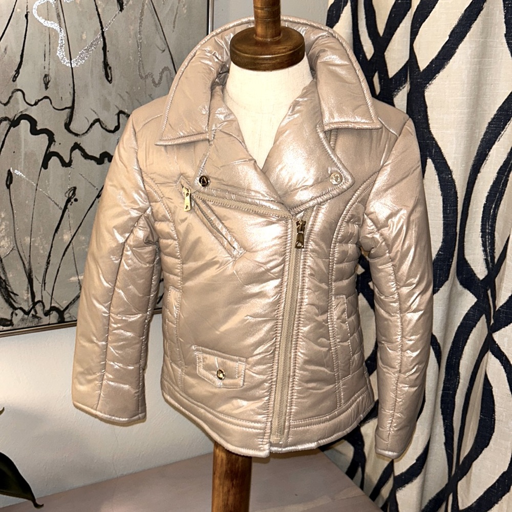 MAYORAL Gold Puffer Mito Jacket SZ 4